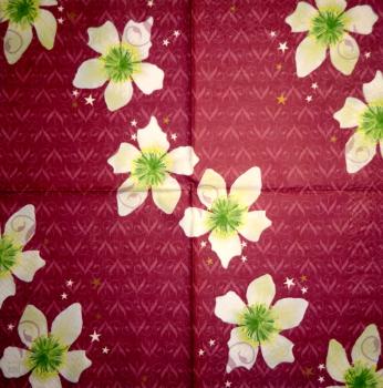 111 Weihnachten Blumen - 3-lagig - Stewo
